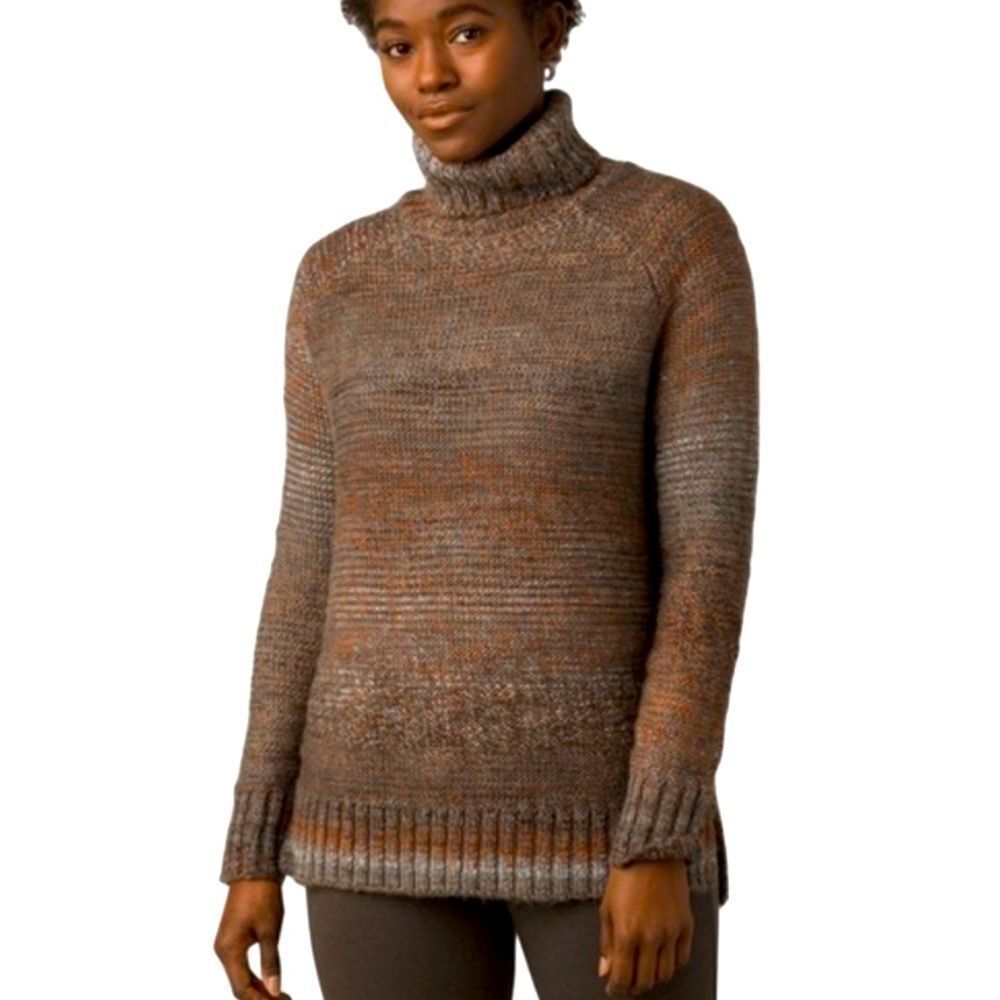 Prana NWT Cozy Brown Turtleneck Sweater autumn rein tonic sweater XS